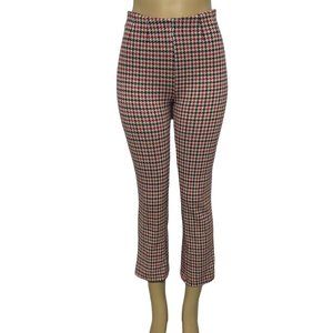 FREE PEOPLE checker plaid cropped pants sz 2 or xs